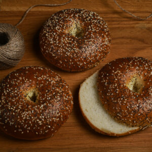 Sesame & Poppy Seed Soft Bagel
